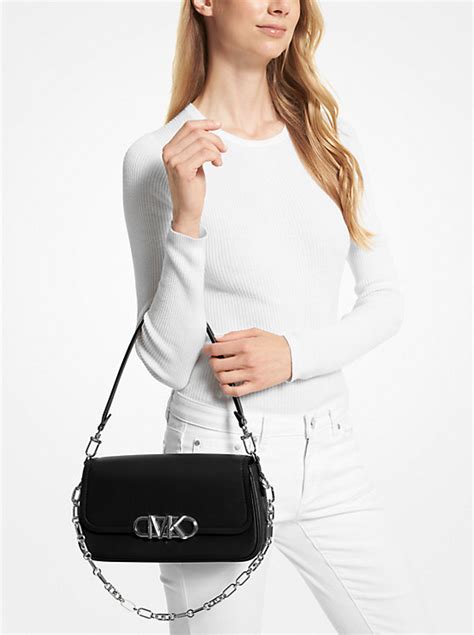 michael kors parker bicolor|Parker Medium Leather Shoulder Bag .